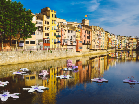 View of Girona in Spain